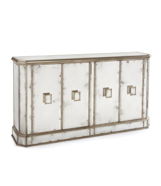 Cayen Collection Eglomise Mirrored Credenza - Sideboard