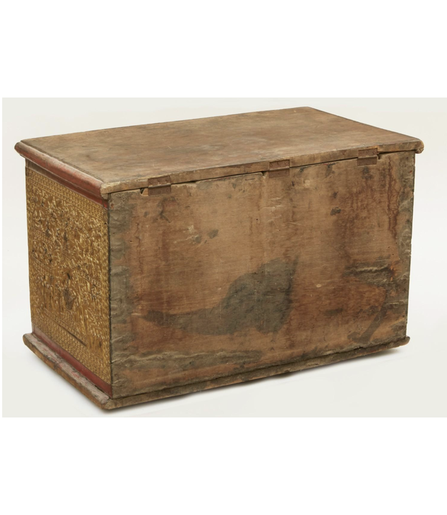 Cayen Collection Southeast Asian gilt repousse decorated chest