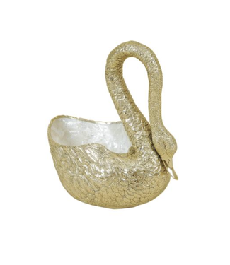 Swan Bowl with Shell Inlay