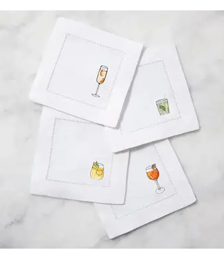 SFERRA APERITIVO COCKTAIL NAPKIN  SET OF 4