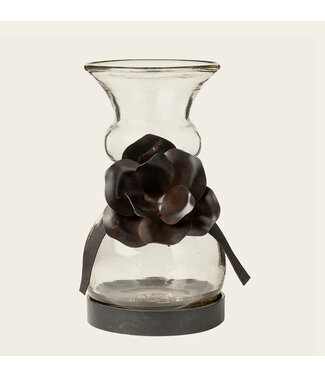 Jan Barboglio * Coqueta Florero Vase w/ Guadalupe Rose