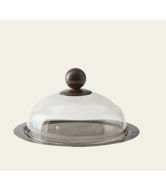 Cayen Collection Quesera Cheese plate W/ Dome