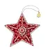 Cayen Collection Embroidered  Star Red and Silver threads