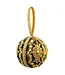 Cayen Collection Embroidered Green and gold  Christmas ball with cross