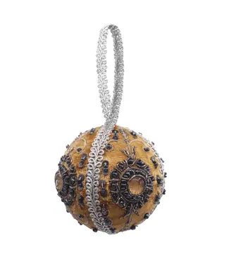 Cayen Collection Embroidered  Gold and Silver Ball