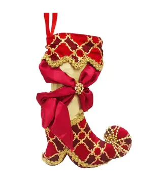 Cayen Collection Christmas Boot Red and Gold