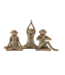 Currey & Co Zen Brass Monkey Set of 3