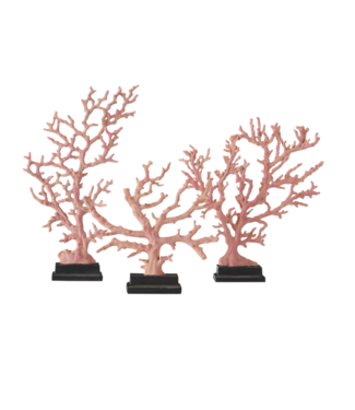 Currey & Co Large Red Coral Branches Set of 3