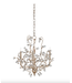 Currey & Co Crystal Bud Small Silver Chandelier