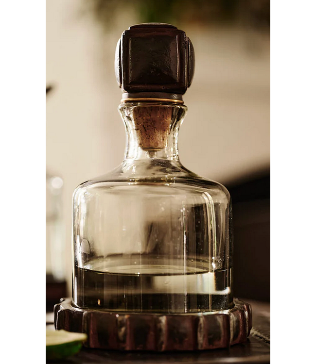 Jan Barboglio Hombre Decanter With Cuadro Stopper