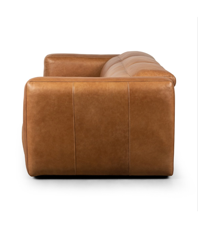 Four Hands Radley Power Recliner 3-Piece Sectional in Sonoma Butterscotch