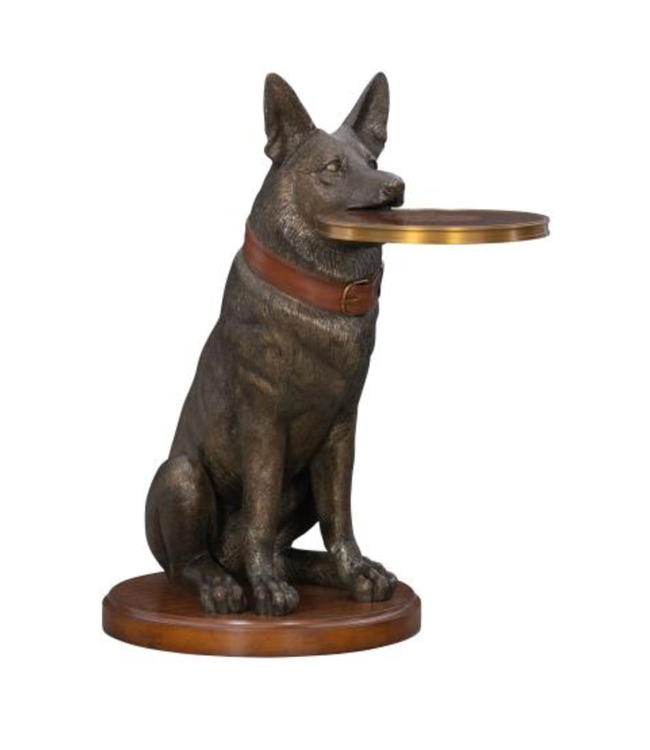Maitland-Smith German Shepherd Accent Table