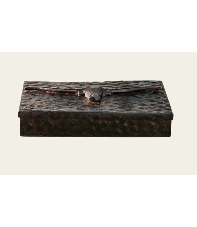 Cayen Collection Cuerno Largo Box W/ Leather Insert