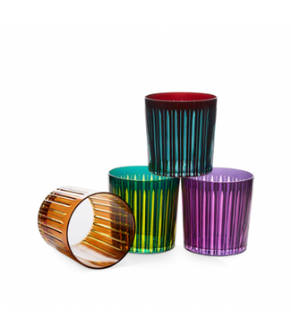 L'Objet Prism Double Old Fashioned Glasses - Assorted (Set of 4)