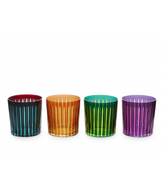 L'Objet Prism Double Old Fashioned Glasses - Assorted (Set of 4)