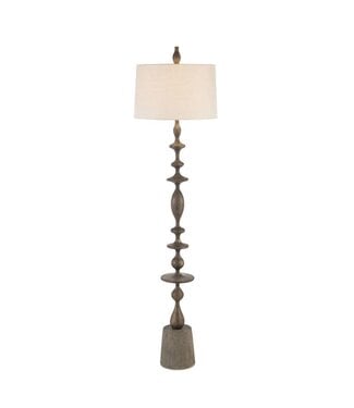 Cayen Collection Matte Black Baluster Floor Lamp