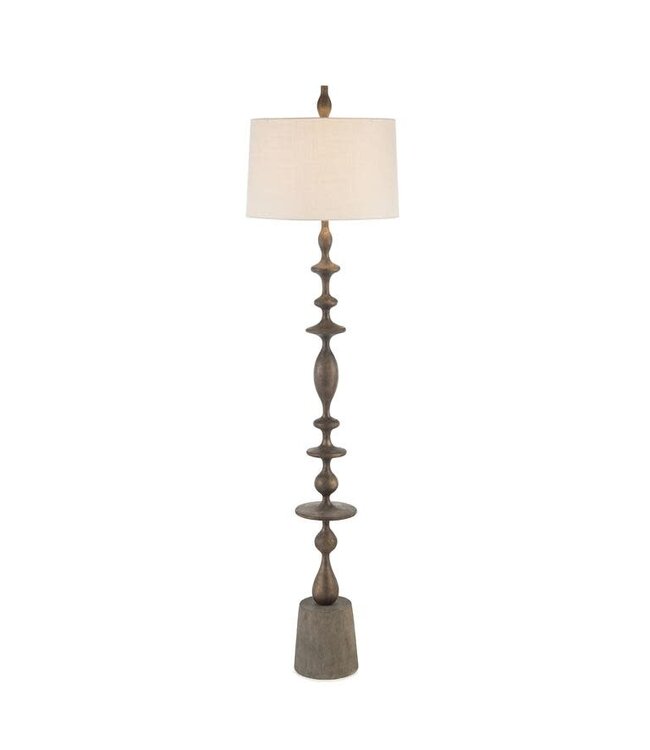 Cayen Collection Matte Black Baluster Floor Lamp