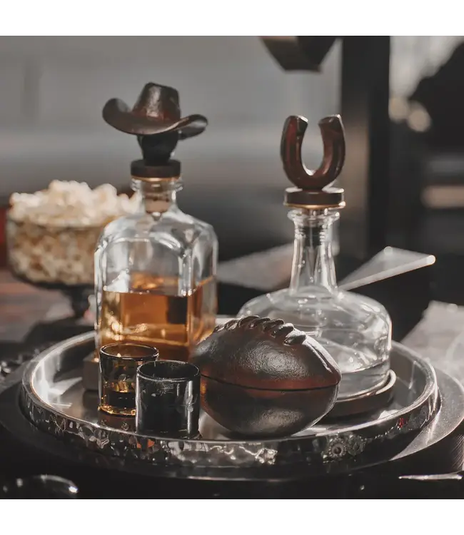 Jan Barboglio Vaquero Decanter with Iron Cowboy Topper