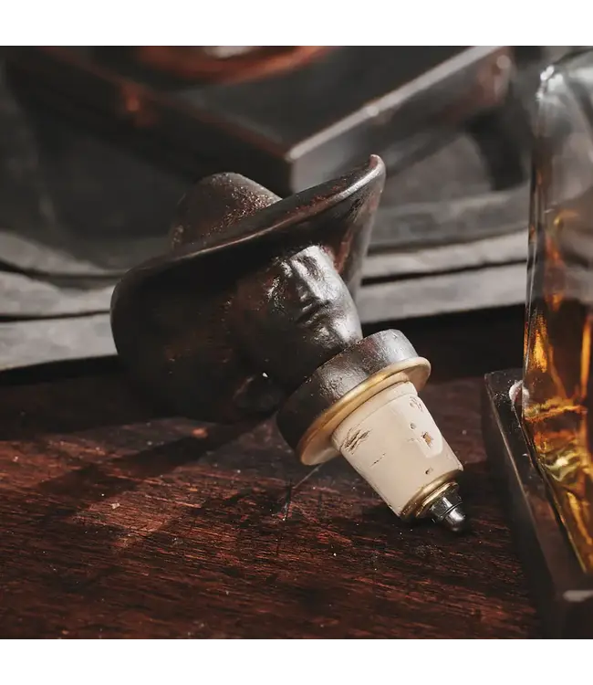 Jan Barboglio Vaquero Decanter with Iron Cowboy Topper