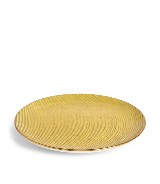 L'Objet Fortuny Delphi Yellow Dinner Plate
