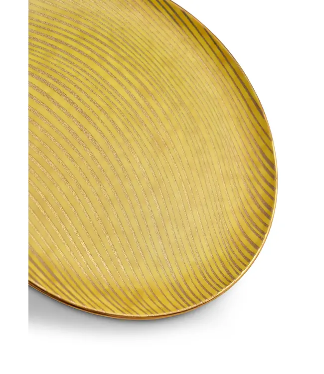 L'Objet Fortuny Delphi Yellow Dinner Plate