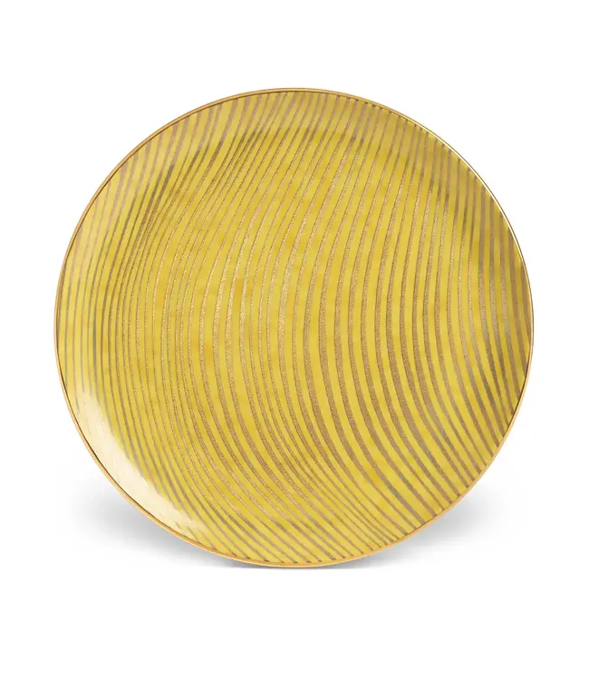 L'Objet Fortuny Delphi Yellow Dinner Plate
