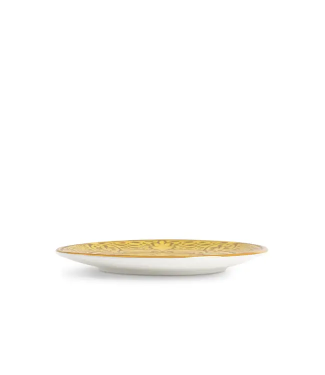 L'Objet Fortuny Orsini Yellow Dessert Plates (Set of 4)