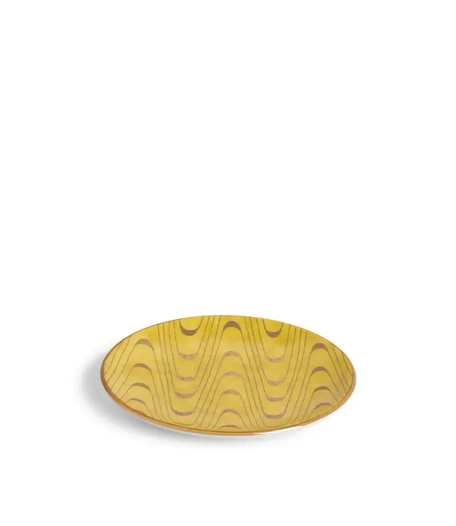 L'Objet Fortuny Apollo Yellow Canape Plates (Set of 4)