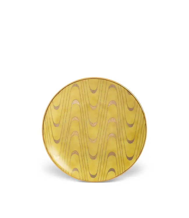 L'Objet Fortuny Apollo Yellow Canape Plates (Set of 4)