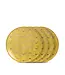 L'Objet Fortuny Apollo Yellow Canape Plates (Set of 4)