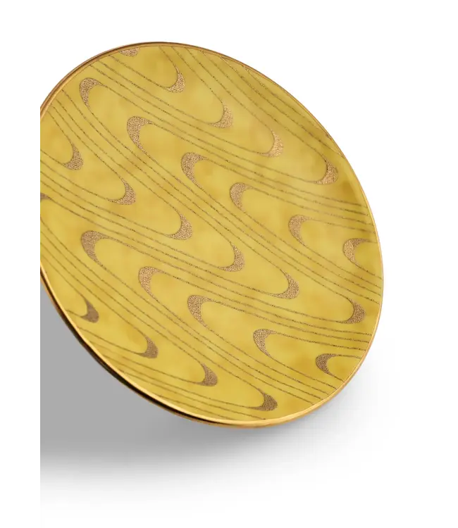 L'Objet Fortuny Apollo Yellow Canape Plates (Set of 4)
