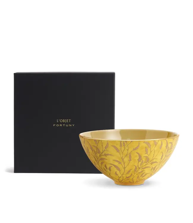 L'Objet Fortuny Orfeo Yellow Bowl