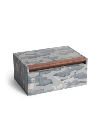 L'Objet Fortuny Box - Camo Isole Faded Blue