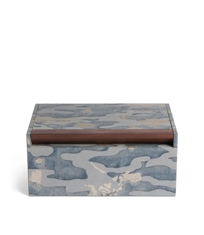 L'Objet Fortuny Box - Camo Isole Faded Blue