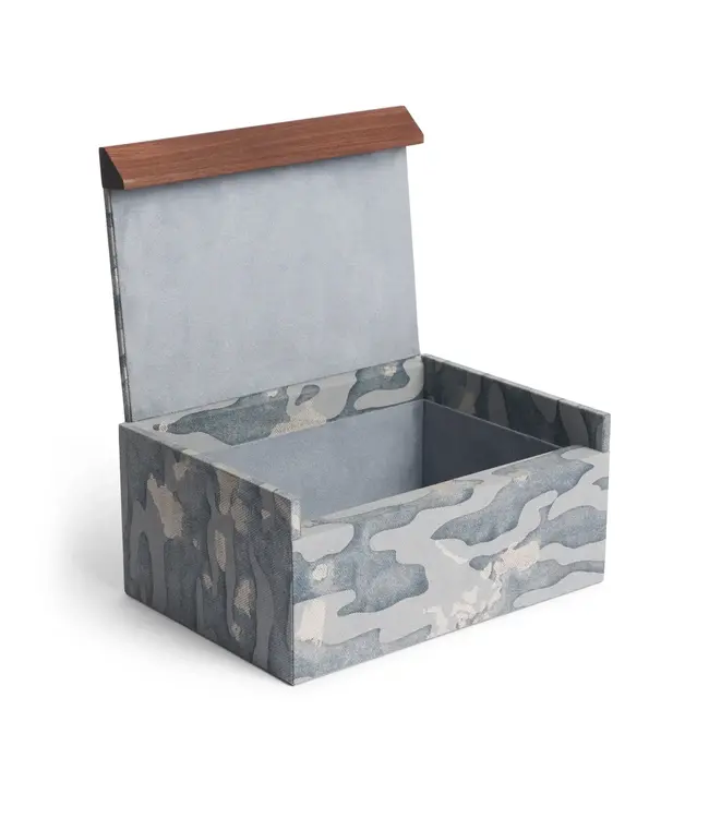 L'Objet Fortuny Box - Camo Isole Faded Blue