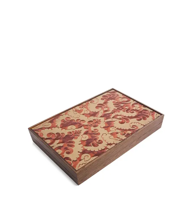 L'Objet Fortuny Backgammon Board - Laotze/Oxblood Spice