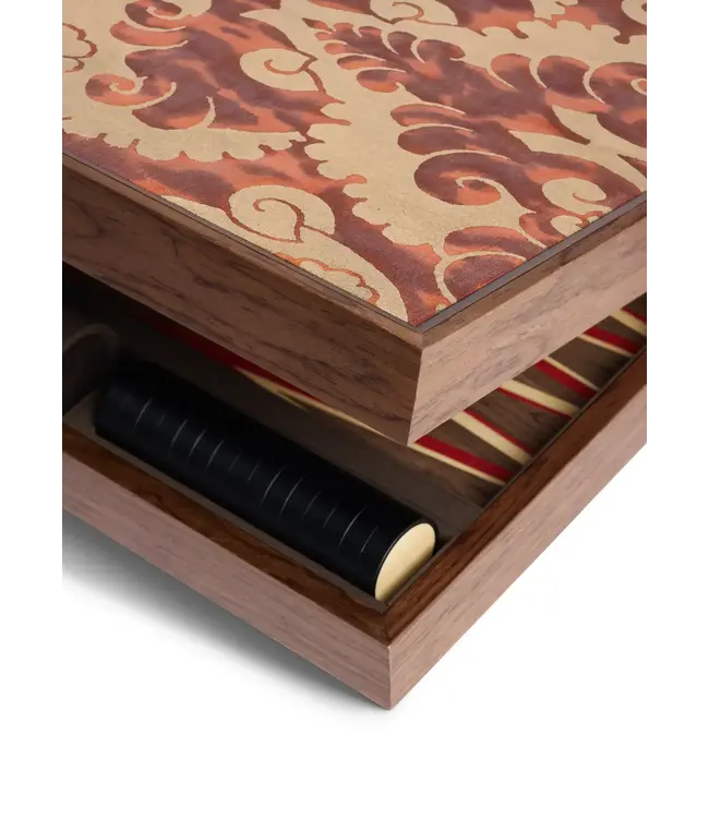 L'Objet Fortuny Backgammon Board - Laotze/Oxblood Spice