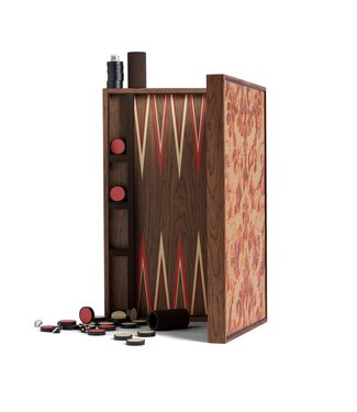 L'Objet Fortuny Backgammon Board - Laotze/Oxblood Spice