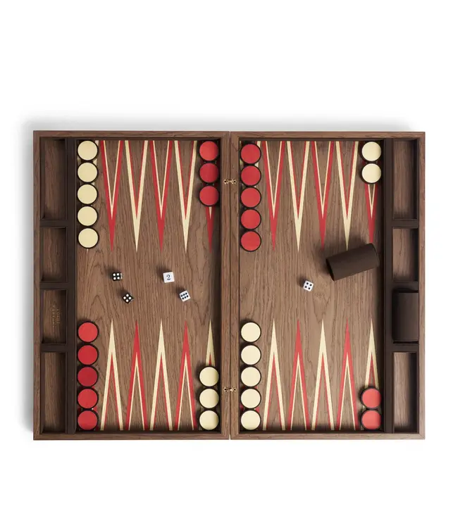 L'Objet Fortuny Backgammon Board - Laotze/Oxblood Spice