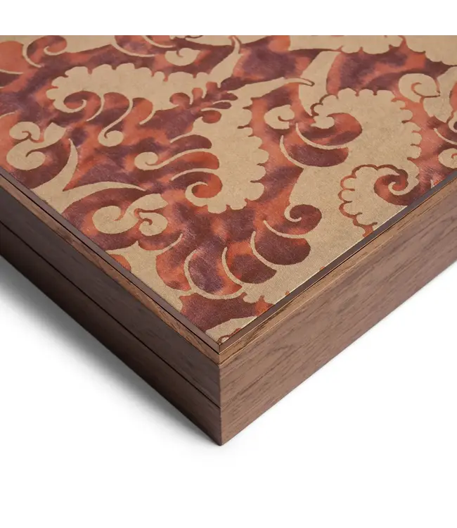 L'Objet Fortuny Backgammon Board - Laotze/Oxblood Spice