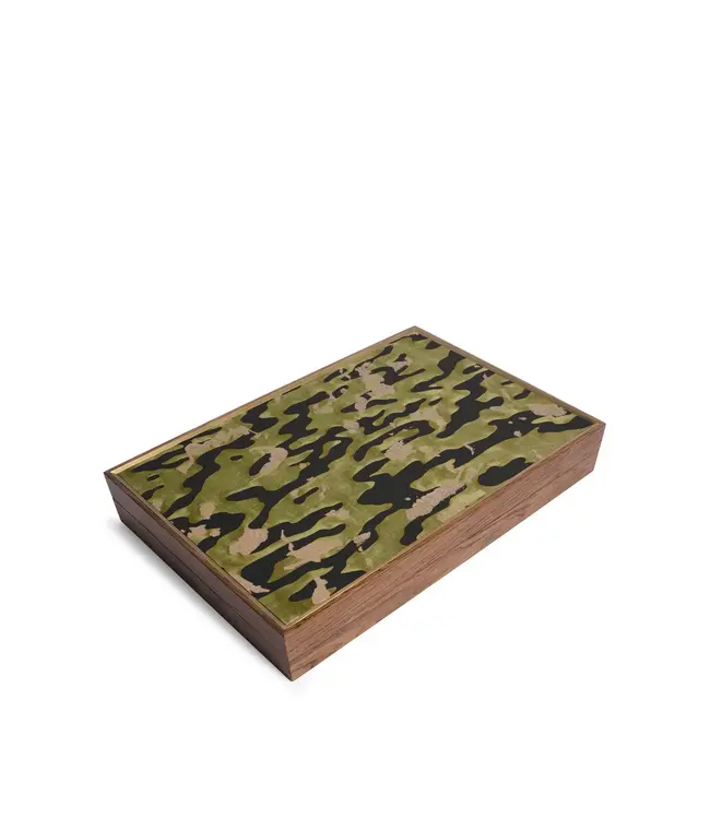 L'Objet Fortuny Backgammon - Camo Isole/Military Green