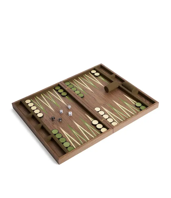 L'Objet Fortuny Backgammon - Camo Isole/Military Green