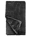 Cayen Collection Graphite Mink Faux Fur Throw