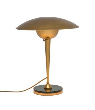 Cayen Collection Sherwood Finished Brass Table Lamp with Dark Green Glass Accent