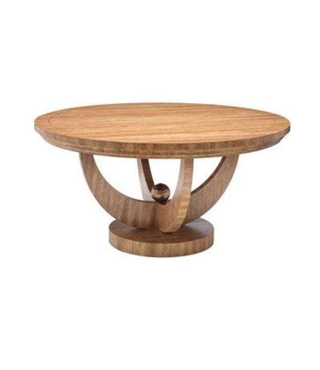 Maitland-Smith Blonde Finished Round Dining Table