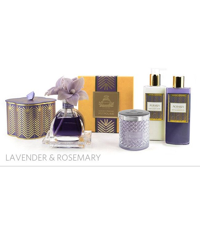 Agraria Lavender & Rosemary Crystal Candle Petite 3.4oz
