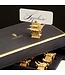 L’Objet Pagoda w/ Green Crystals Place Card Holder Gold  (Set of 6)
