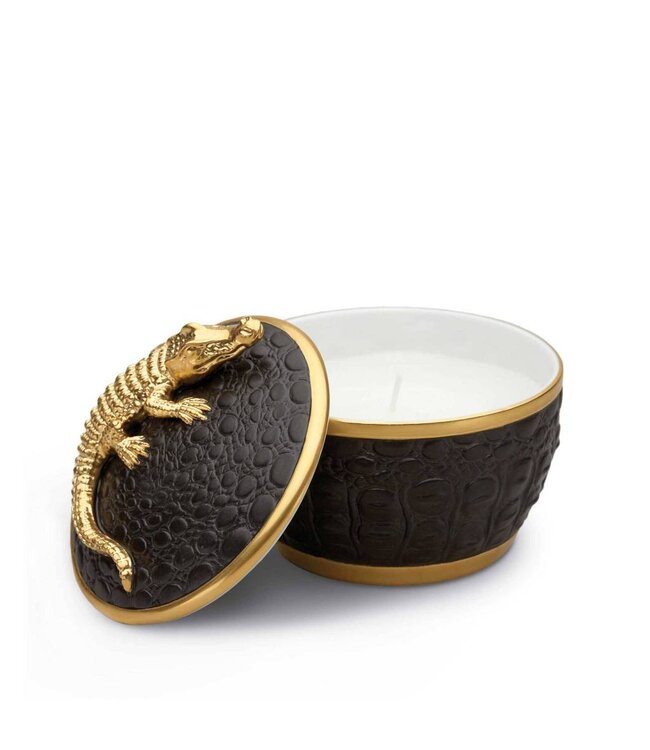 L’Objet Crocodile Candle Gold
