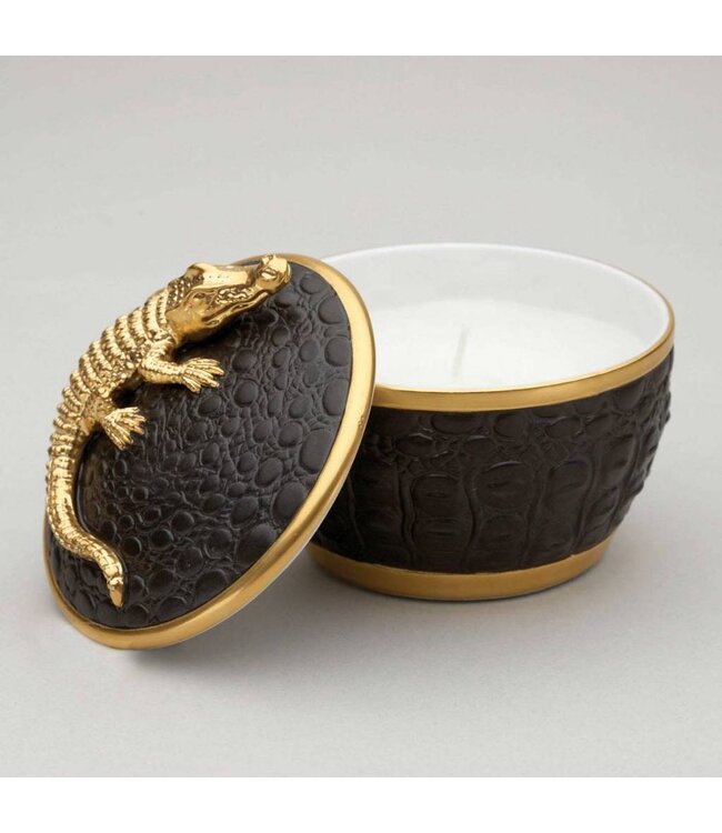 L’Objet Crocodile Candle Gold