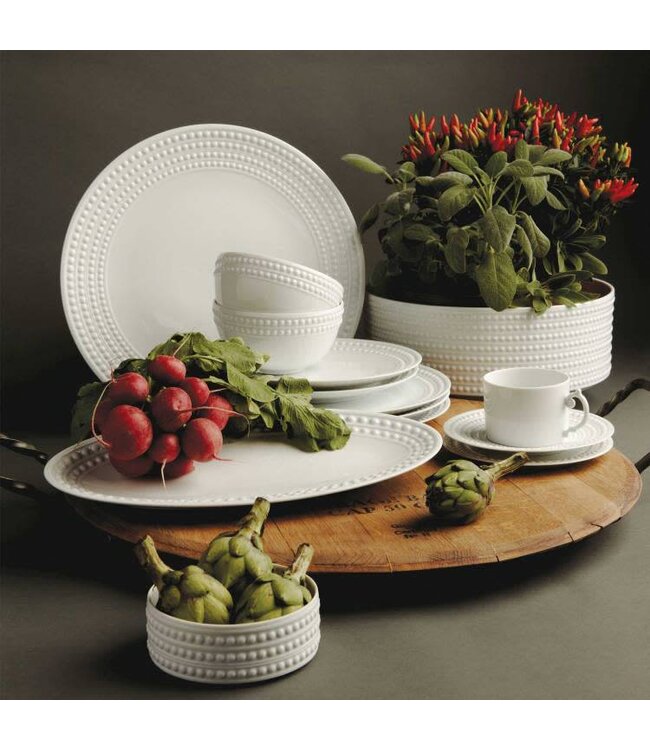 L'Objet Display: Perlée White Dessert Plate